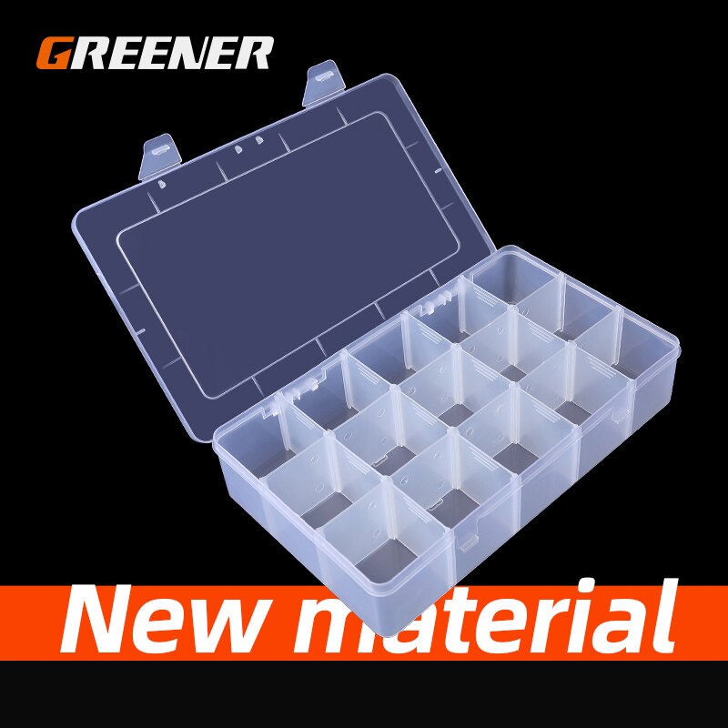 Portable Removable Jewelry Tool Storage Box Container Ring Electronic Parts Screw Beads ​Organizer Plastic Case