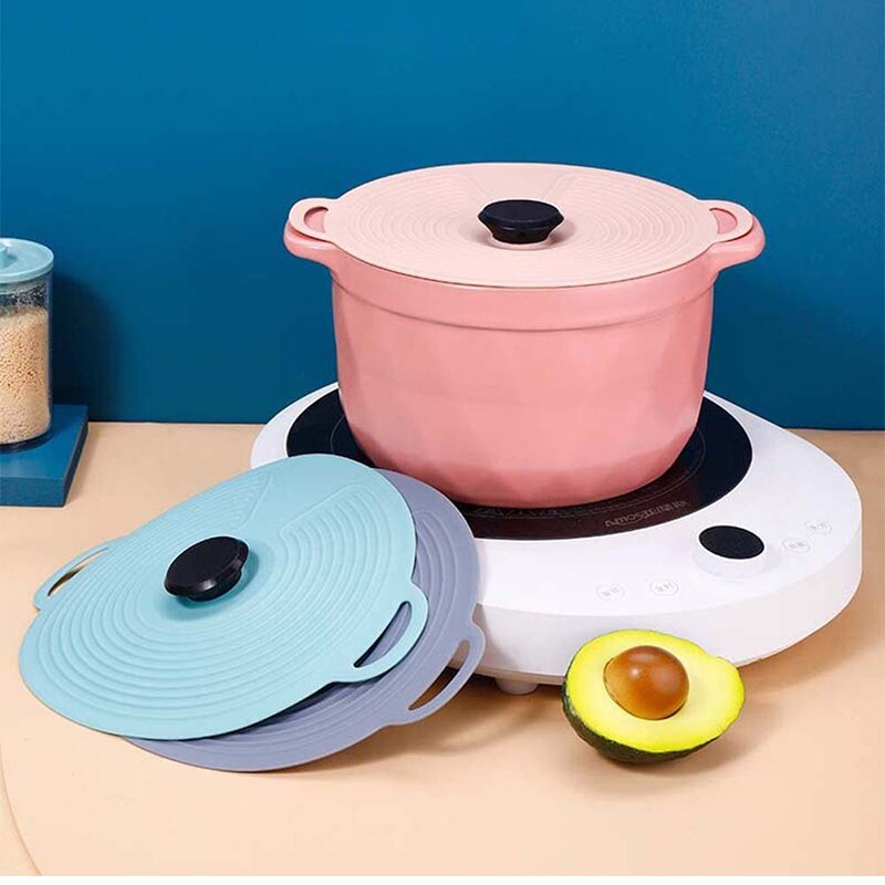 Reusable Self Sealing Lid Silicone Stretch Lids Universal Lid Silicone Bowl Pot Lid Silicone Cover Pan Cooking Food Fresh Cover
