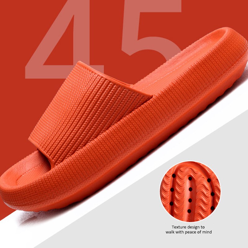 Dikke Zool Thuis Vrouwen Slippers Dames Platform Platte Schoenen Antislip Eva Woonkamer Indoor Slides Vrouwen Slippers 4.5cm Hak