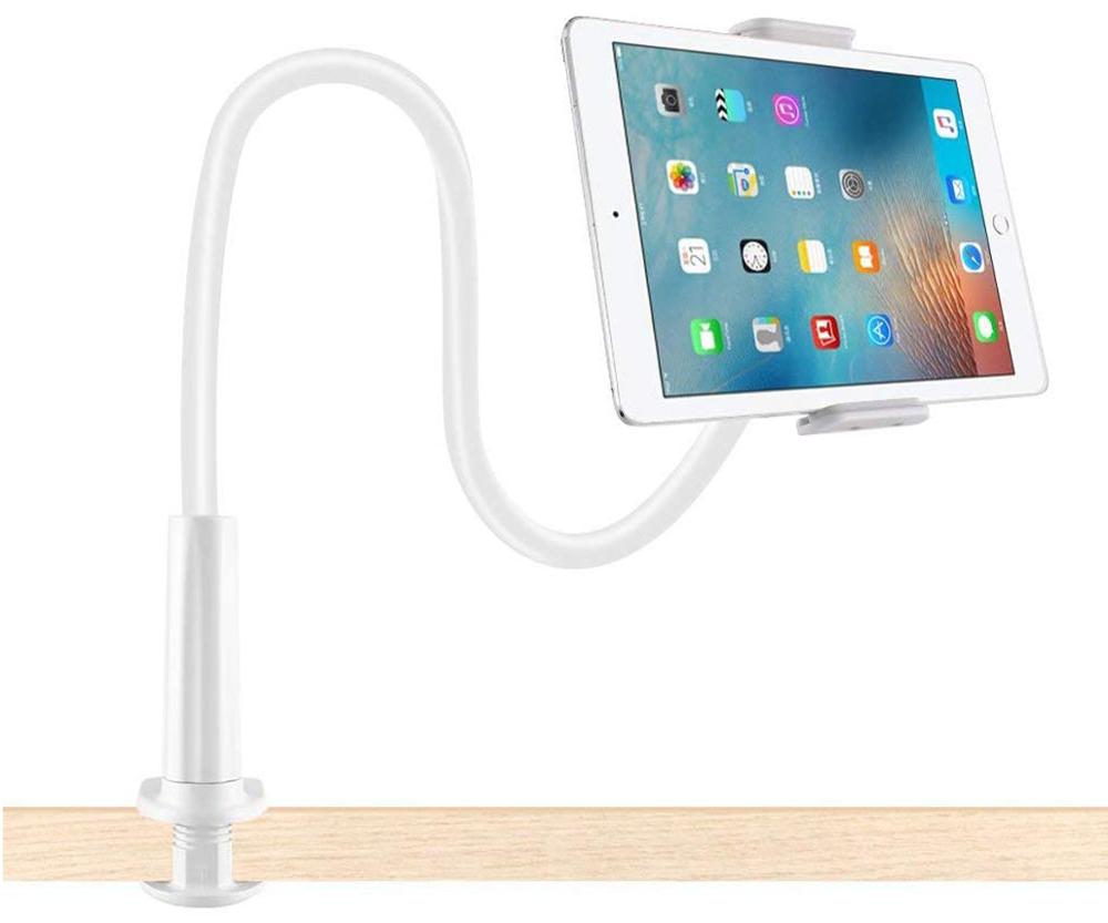 SANDA Lonzoth soporte para teléfono móvil, soporte de cuello de cisne soporte Universal para Smartphone, teléfono móvil, tableta blanco y negro