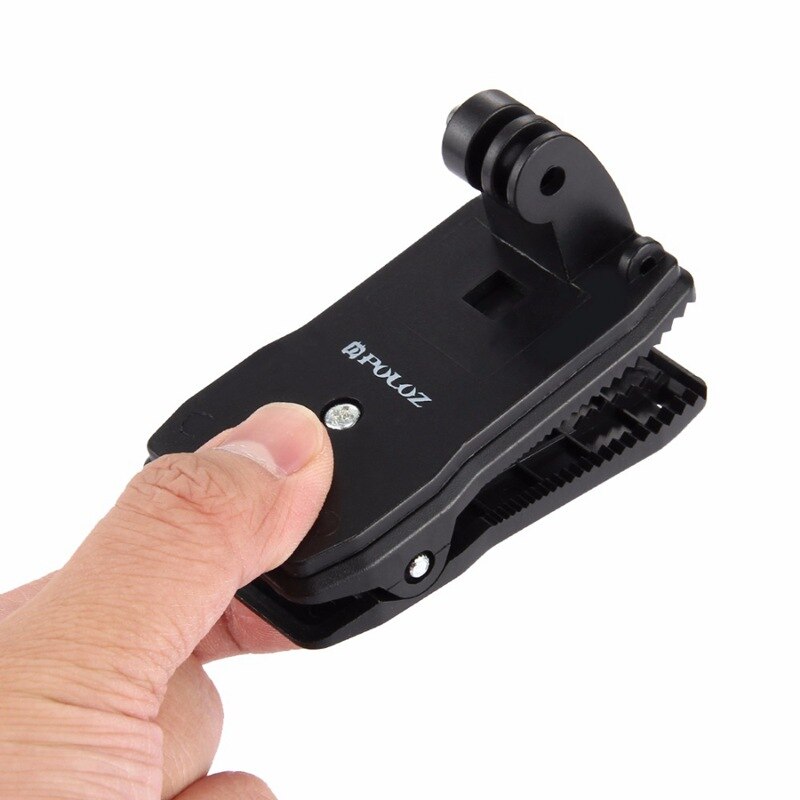 PULUZ para Go Pro accesorios 360 grados mochila de liberación rápida sombrero Clip abrazadera rápida para GoPro HERO5 HERO4 sesión HERO 5 4