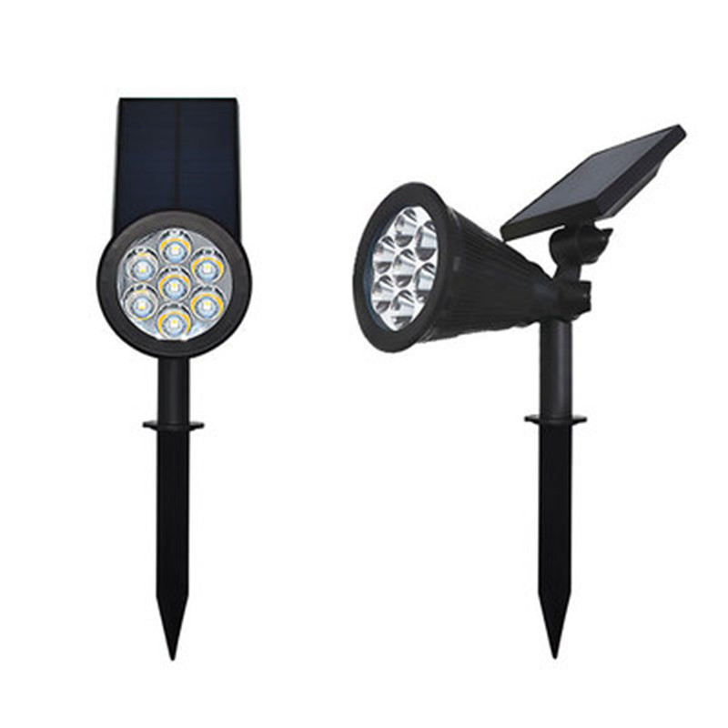 Solar Powered Spotlight 7LEDs Lights Solar Panel Outdoor Lighting Landscape Yard Garden Tree Separately Lamp Christmas Decor