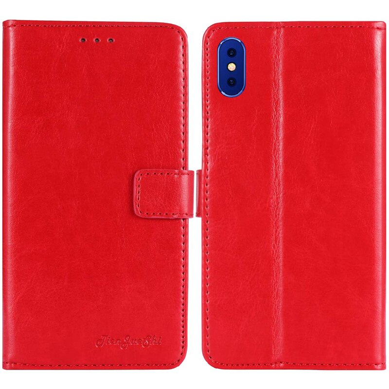 TienJueShi de negocios de nivel alto estilo de libro de de protección con tapa de cuero funda de teléfono para IMO Q Q2 Plus Shell Wallet Etui Skin