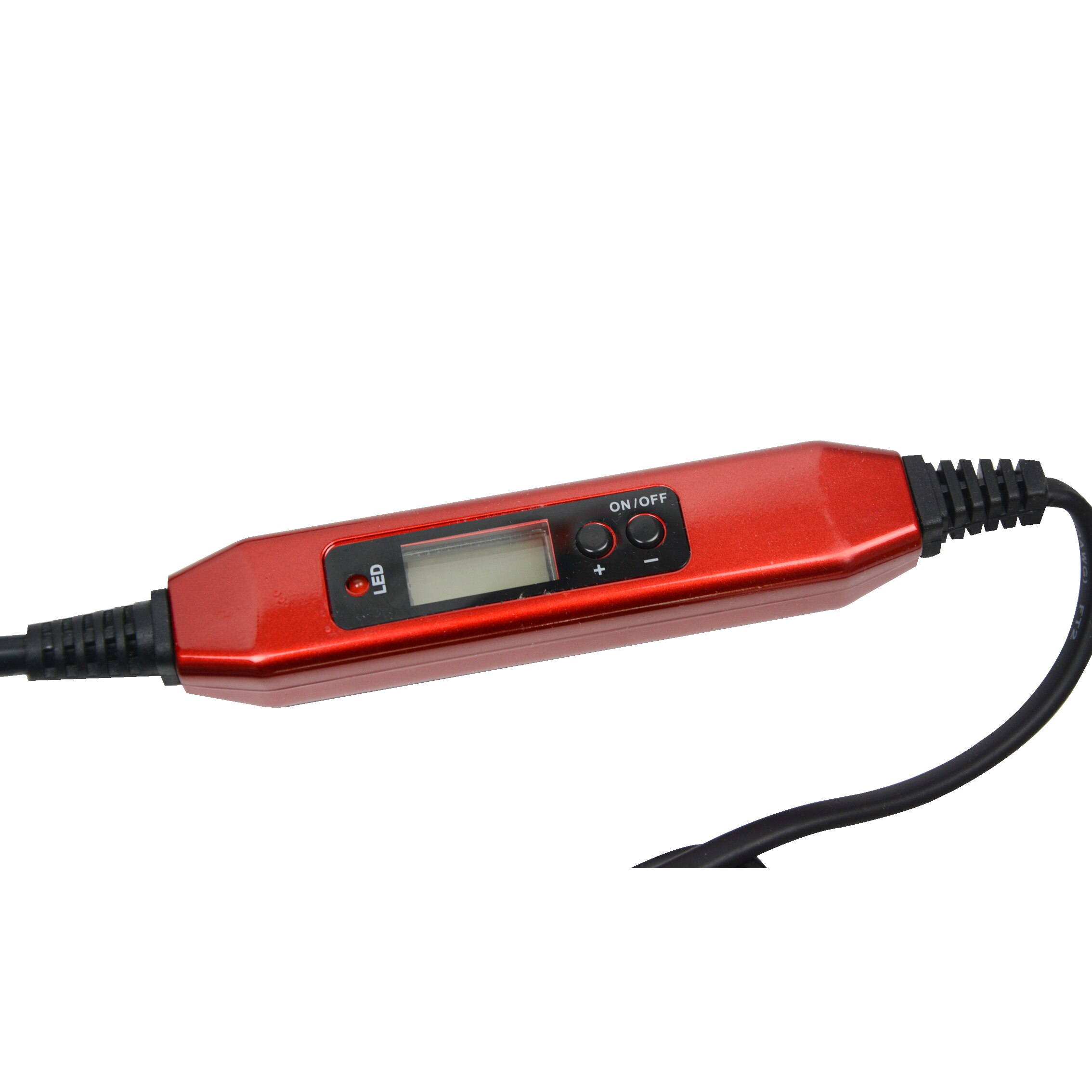 Extensión de cabello rojo por fusión, Conector de hierro, herramientas de unión de queratina, Conector de calor de fusión de temperatura ajustable, 1 ud.