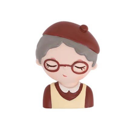 Cartoon Girl Boy Grandma Grandpa Switch Suite Room Decoration 3D Silicone Switch Stickers Socket Wall Stickers: D