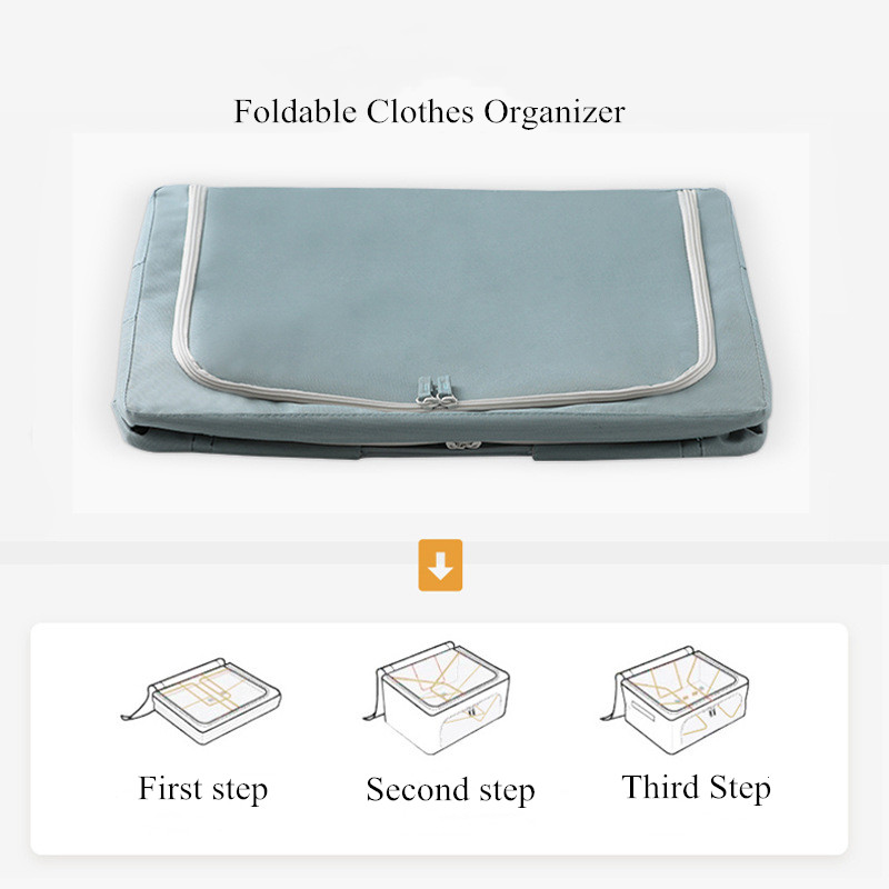 Clothes Organizer Storage Box Finishing Wardrobe Toy Storage Cabinet Oxford Fabric Foldable Quilt Car Trunk Organizer Pet House