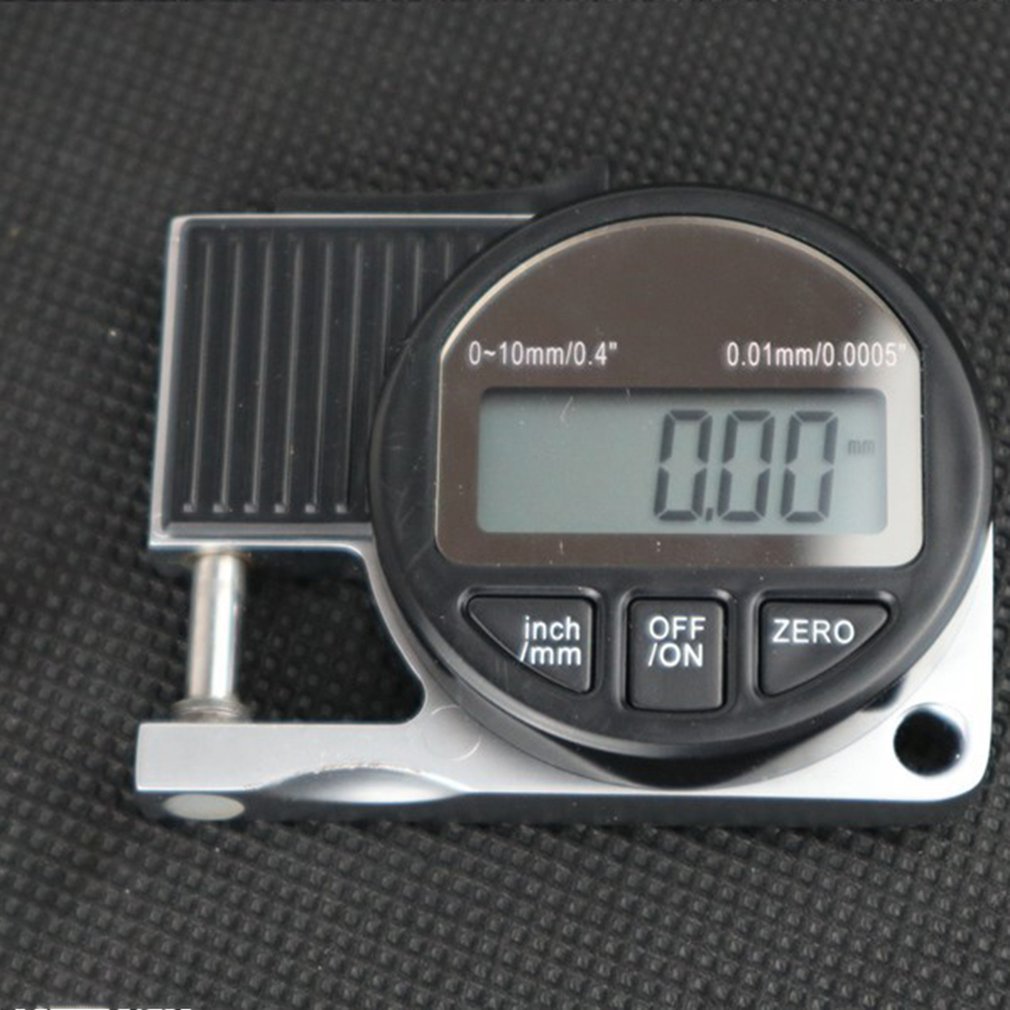 National Standard Electronic Digital Display Square Miniature Thickness Gauge Card Gauge Leather Thickness Gauge Black