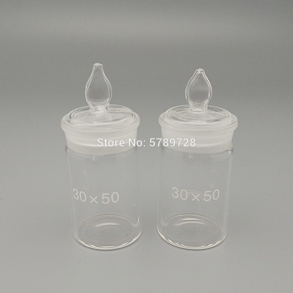 Glas Fles Transparante Lage/Hoge Type Labortary Glaswerk Verzegelde Fles Specifieke Gravity Fles Voor School Lab