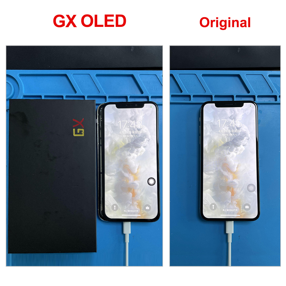 100% OLED iPhoneX Display For iPhone X XS LCD Display Touch Screen Digitizer Assembly Replacement Mobile Phone Parts A1865 A2097