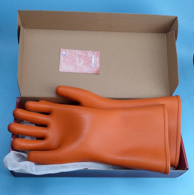 Les nouveaux gants isolants 25KV en caoutchouc naturel 10000/20000V gants isolés pour électricien gants de sécurité de prévention des fuites