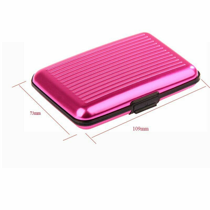Waterdichte Zaken Id Credit Card Wallet Holder Metal Pocket Case Box