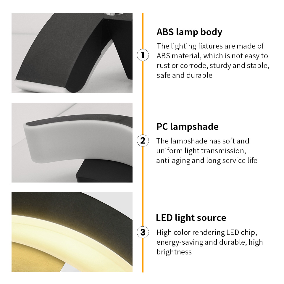 Buitenwandlamp Waterdicht IP66 Buitenverlichting Veranda Blaker Balkon Tuin Buitenwandlamp Vestibule Wandverlichting