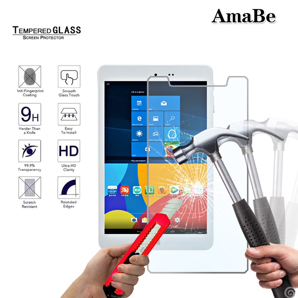 Høy klar skjermbeskytter beskyttelsesfilm for chuwi  hi8 pro 8.0 tommer  / hi8 / vi8 pluss  / vi8 nettbrett skjermbeskytter glass: Chuwi  hi8