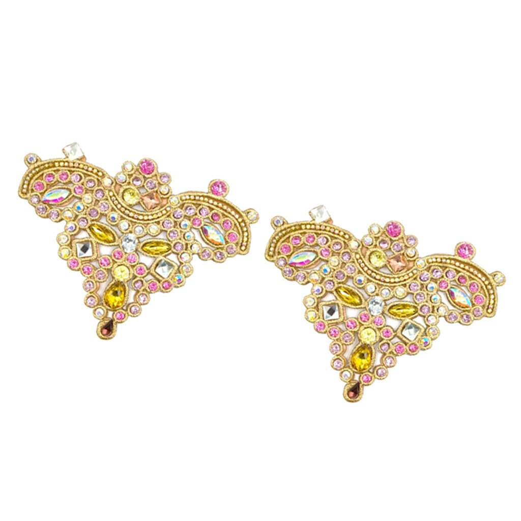 Schoenclips met strass steentjes, gesp met kristalbedels, verwijderbare schoendecoratie - verpakking van  of 2