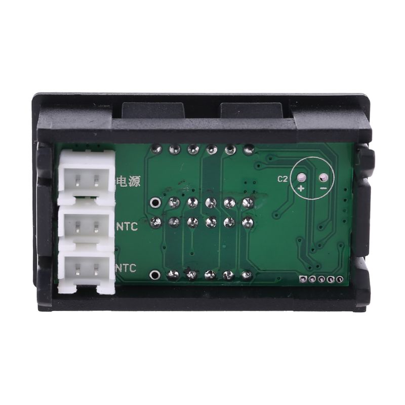 Dual Display Digital Thermometer Red+Blue Temperature Sensor Tester NTC Waterproof Metal Probe