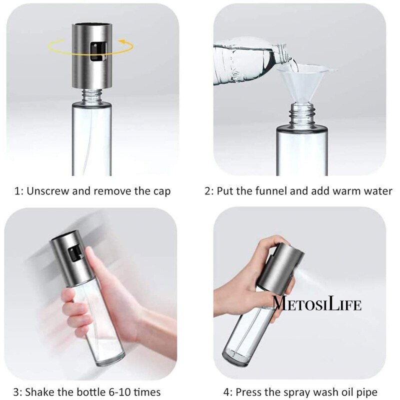 Oil Sprayer for Cooking Olive Oil Sprayer Mister Olive Oil Spray Bottle Olive Oil Spray for Salad, BBQ, Kitchen Baking