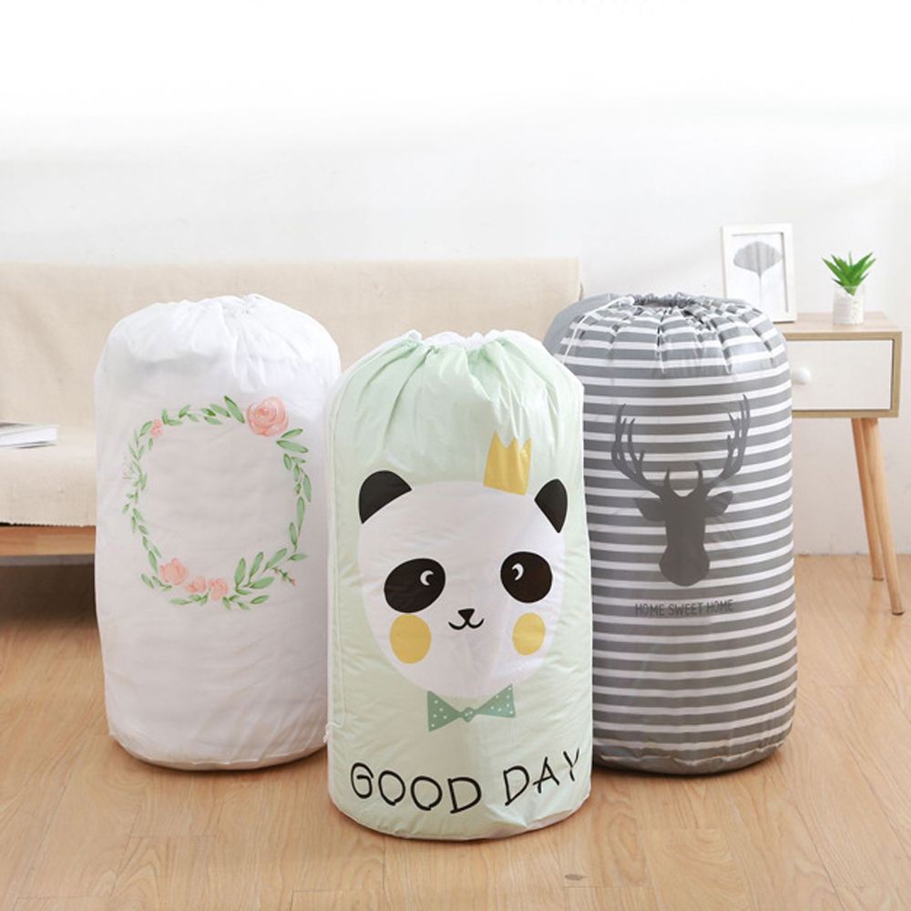 Reusable Foldable Flower Printing Storage Bag Clothes Container Quilt Organizer Bag Storage Pouch Home Closet Organization