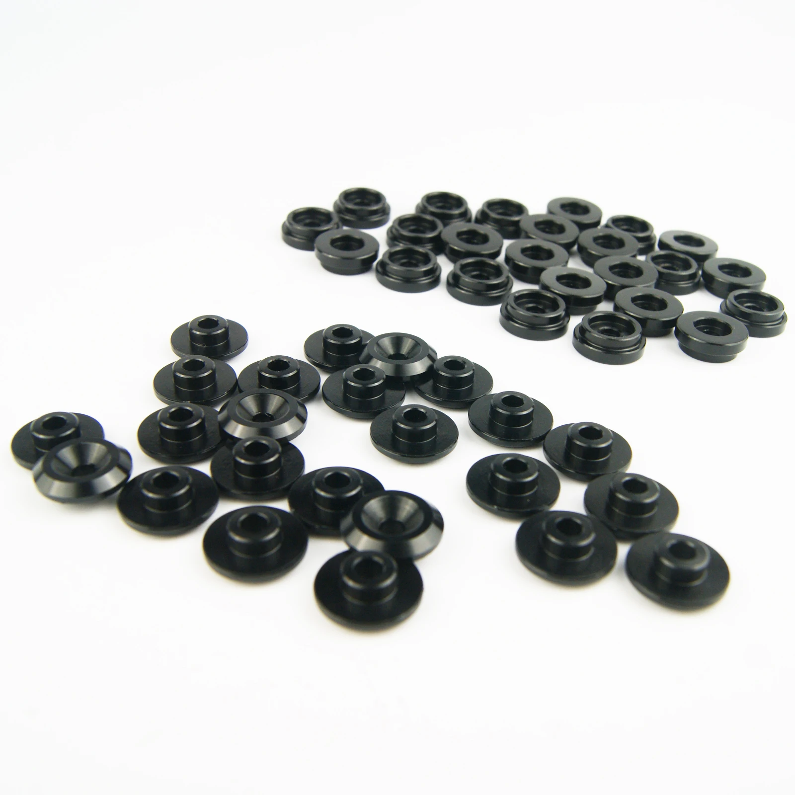 48 Stück Aluminiumlegierung Karosserie Unterlegscheibe Abdeckung Dichtung Abstandshalter für 1/5 Losi 5ive T 5T Rofun Rovan LT KM X2: Lila