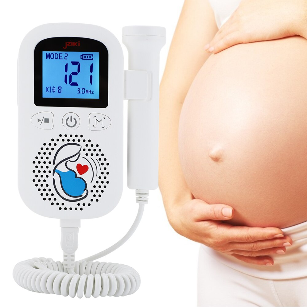 Babyfoon Foetale Doppler Echografie Foetus Doppler Detector Huishoudelijke Draagbare Sonar Doppler Voor Zwangere 2Mhz Geen Straling