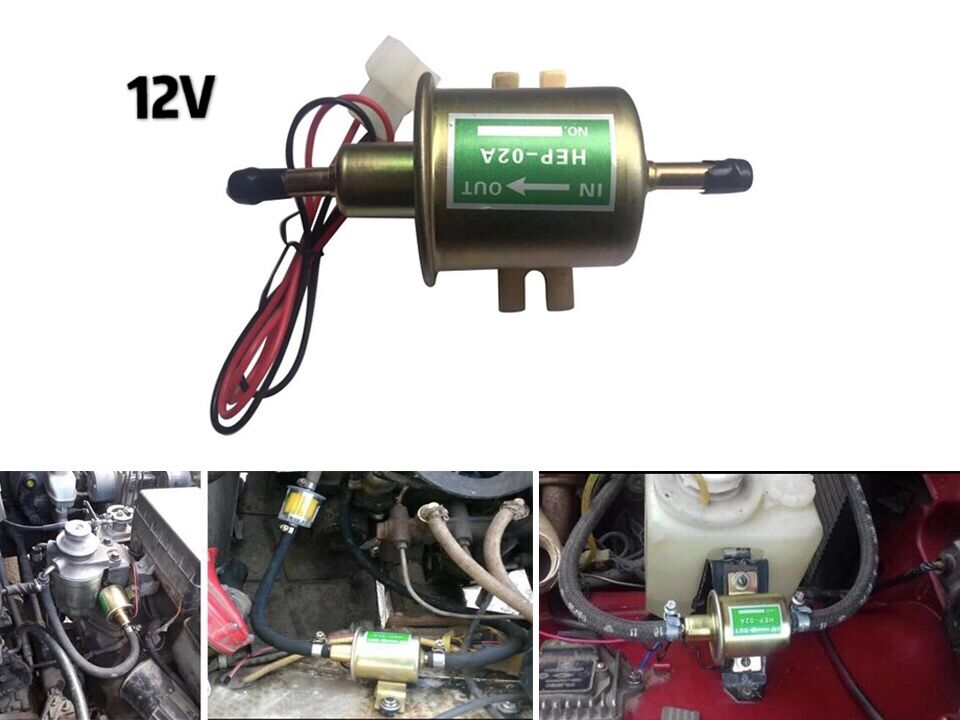 12v hep -02a elektrisk brændstofpumpe lavtryksbolt... – Grandado