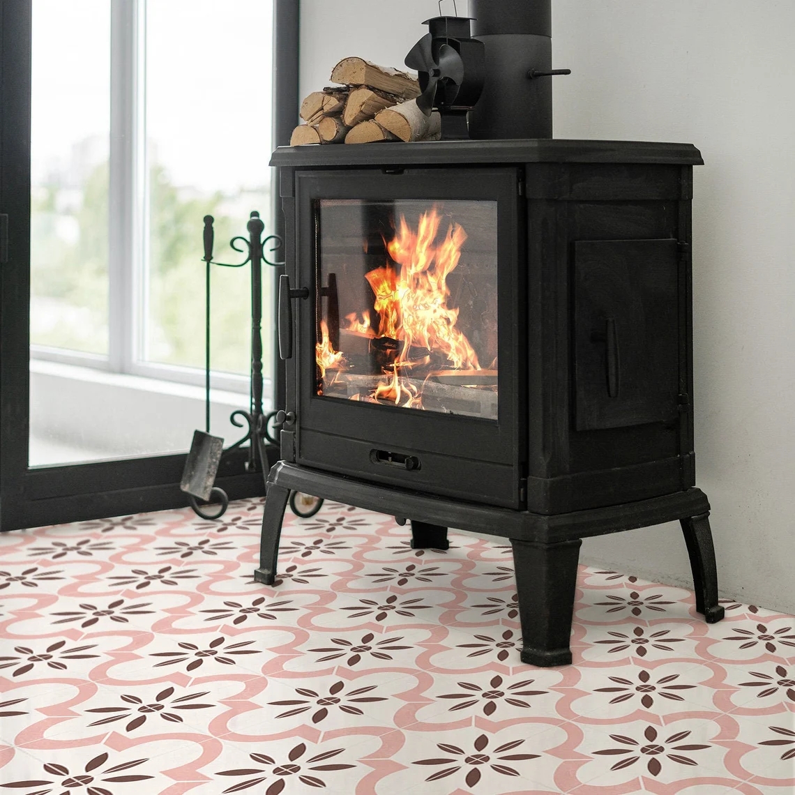 Granada Grey Kitchen backsplash floor tile stickers peel and stick vinyl flooring Waterproof Self-adhesive Wall Sticker 10pcs