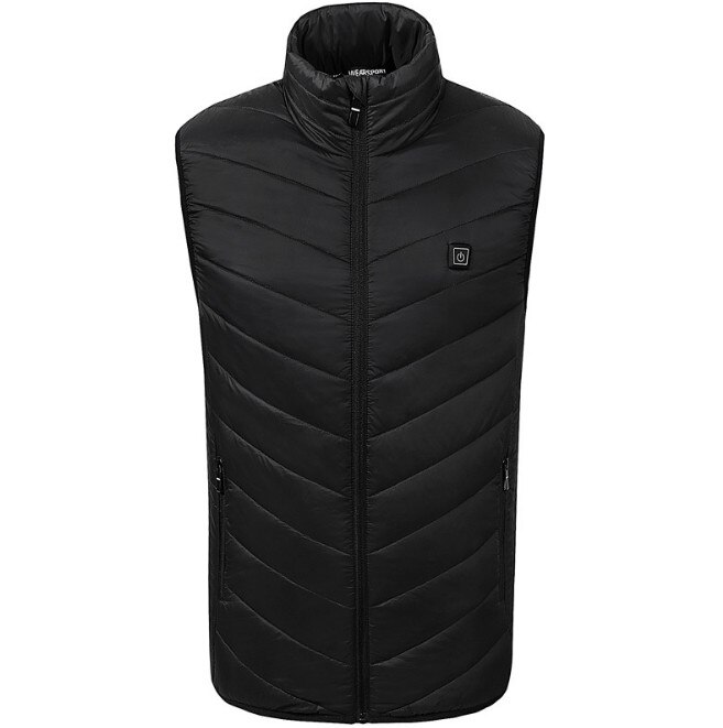 Product Geschikt Voor Koud Weer Mannen Of Vrouwen Elektrische Verwarmde Thermische Vest Verwarming Vest Warm Winter Outdoor Vest: Black / M