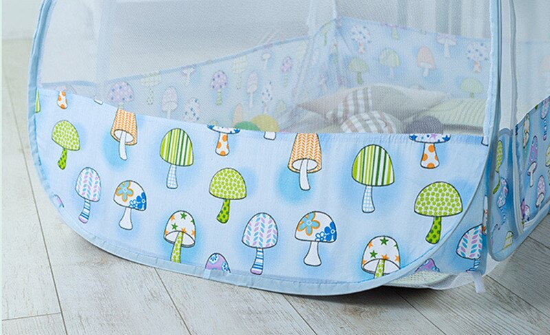 Blauwe babybedjes, klamboes, luifels, kinderbedjes, tenten, opvouwbare babybedjes, mongoolse yurts, netten voor kinderkamerdecoratie