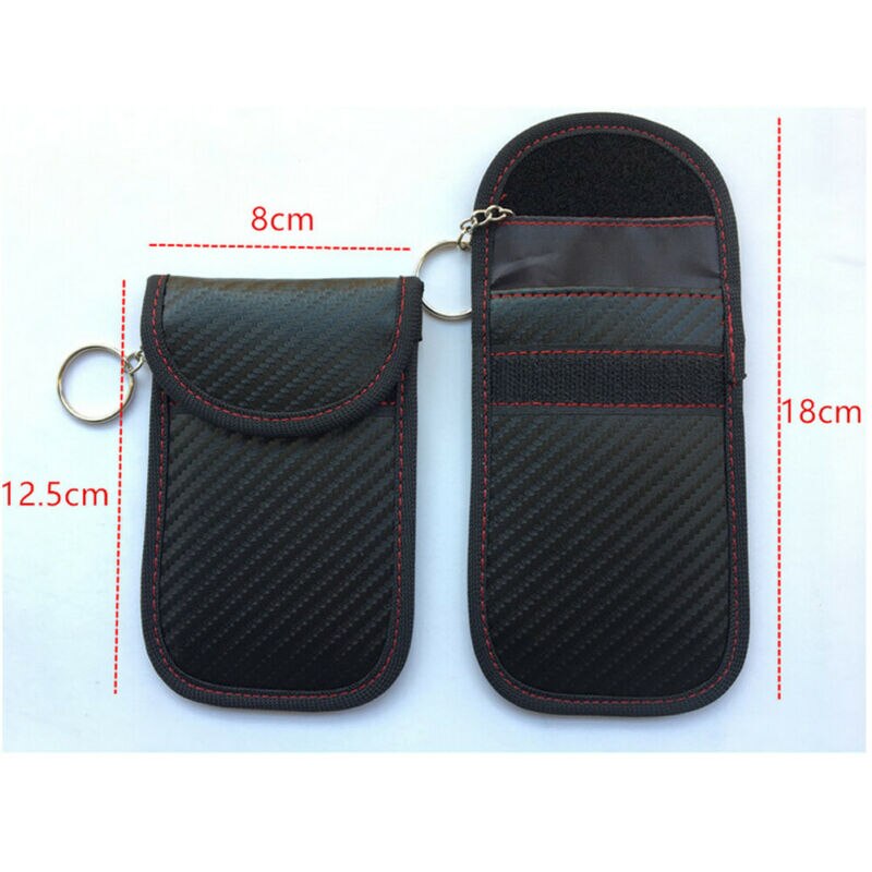 Newest 1pc Anti-theft Car Key Fob RFID Signal Blocker Faraday Signal Blocking Pouch Bag Key Wallets Rfid Key Protector