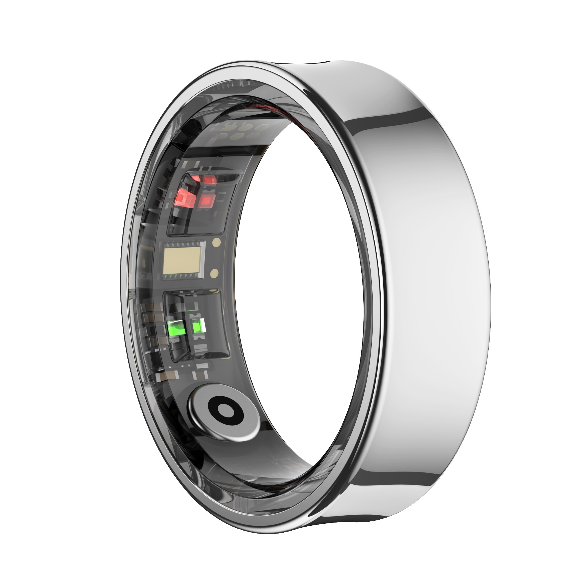 Qring Waterproof Men Women's Ring R09 R06 Smartring Connected Fitness Tracker Blood Pressure Remote Control Christmas: Silver / 9
