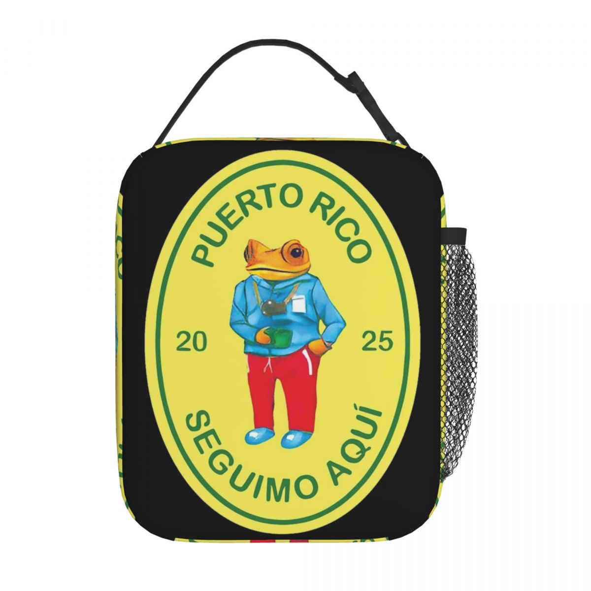 Bad Bunny DTMF Debi Tirar Mas Fotos Insulated Lunch Tote Bag For School Food Container Portable Cooler Thermal Lunch Boxes: MULTI
