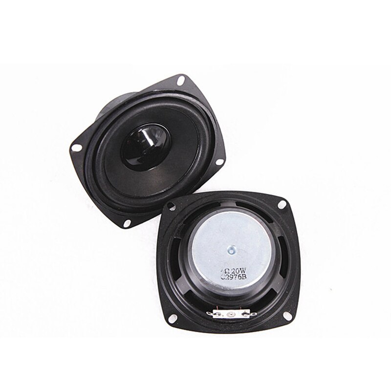 4 Inch Mid Range Speaker 20W 4Ohm Low Frequency Audio speaker Hifi Bookshelf Speaker DIY Full Range Speaker Home Audio 2pcs