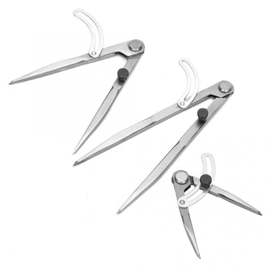 Leather Scriber Spacing Compass Marking Tool Leather Craft Line Drawing Rotating Tool