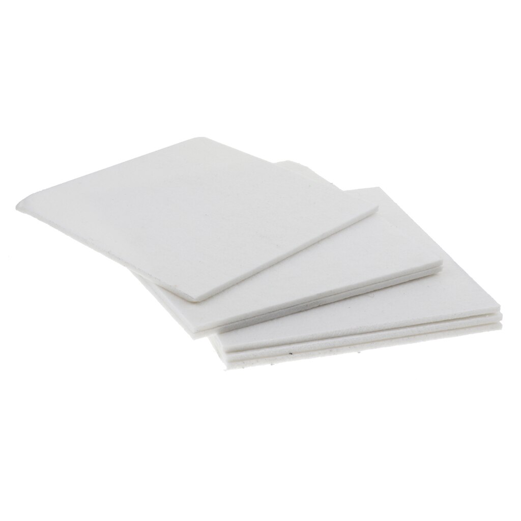 6 Pcs Geluidsisolatie Akoestische Schuim Panel Polyester Vezel Voor Studio Ktv Geluid Isolatie: WHITE