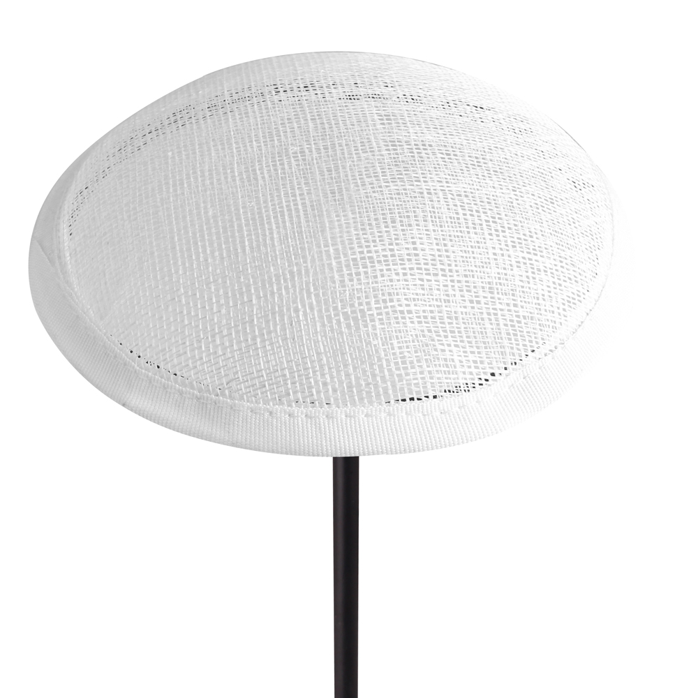 13CM Round Linen Hat DIY Millinery Fascinator Base For Netting Hair Top Hat Women Party Accessory Cap Holder 6PCS/LOT: XS / WHITE