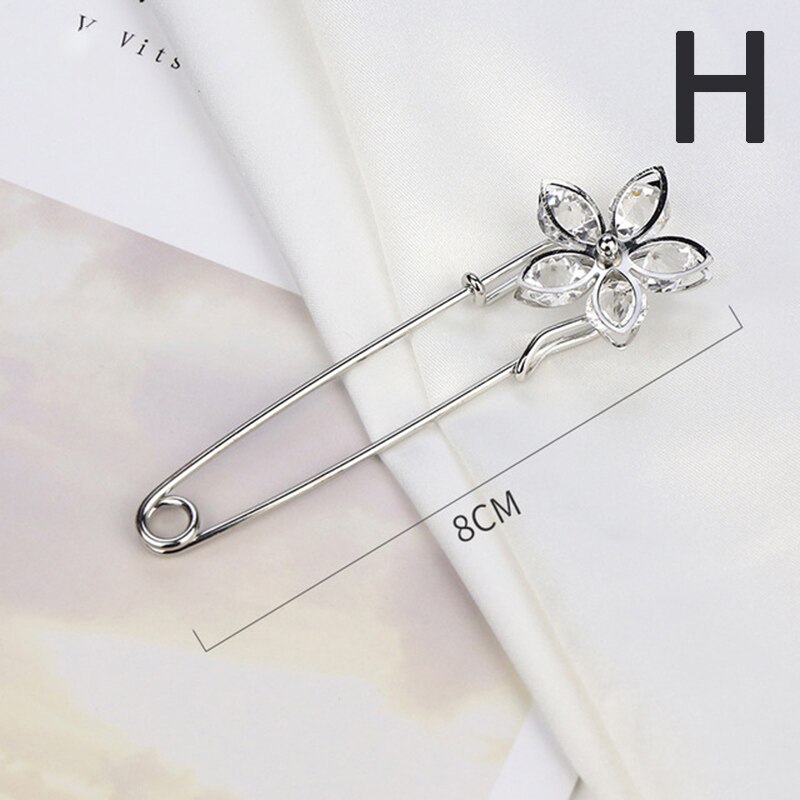 Broches de Cuentas grandes para ropa de mujer, Pin de solapa de perlas, broche de vestido, pines, insignia, accesorios, barato, novedad: H