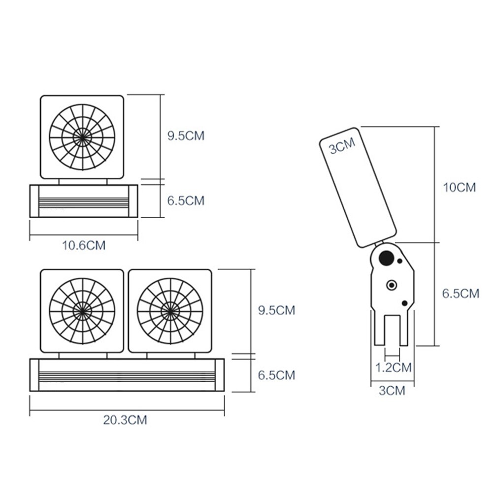 Aquarium Fish Tank Cooling Fan System Chiller Control Water Temperature 1/2/3/4 Fan Cooler Marine Pond Aquarium Accessories