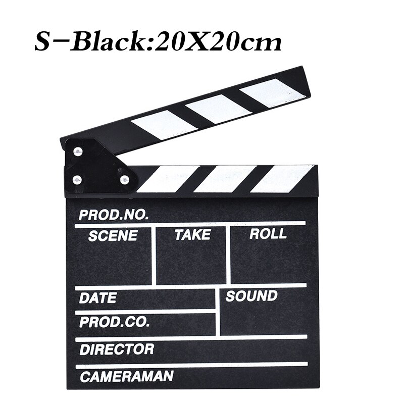 Movie Film Tv Slate Klepel Boord Dry Erase Clapboard Cut Actie Scene Movie Clip Film Actie Slate Clap Handgemaakte Cut prop: 01