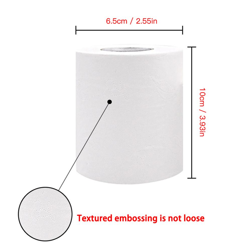 10*6.5 Cm 2/4 Roll Toiletpapier Thuis Bad Toilet Roll Paper Zachte Wc Huidvriendelijke papier Geschikt Voor Vele Tissue Houder