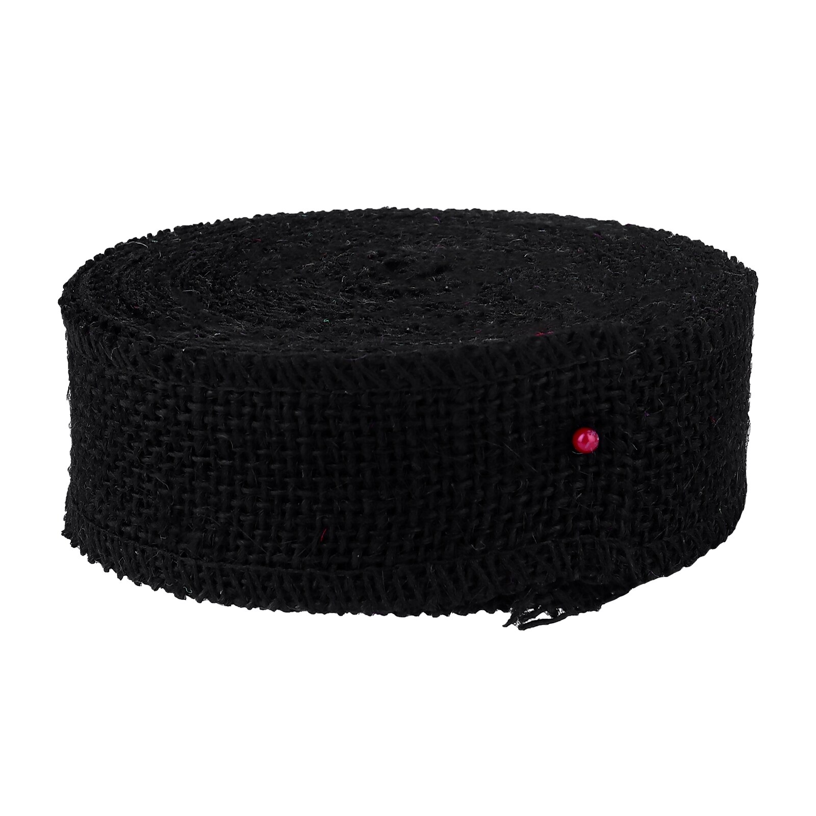 Jute lint 4cm breed 10m duurzaam diy lint wikkellint naailint wikkellint verpakkingslint voor wikkelen: Zwart