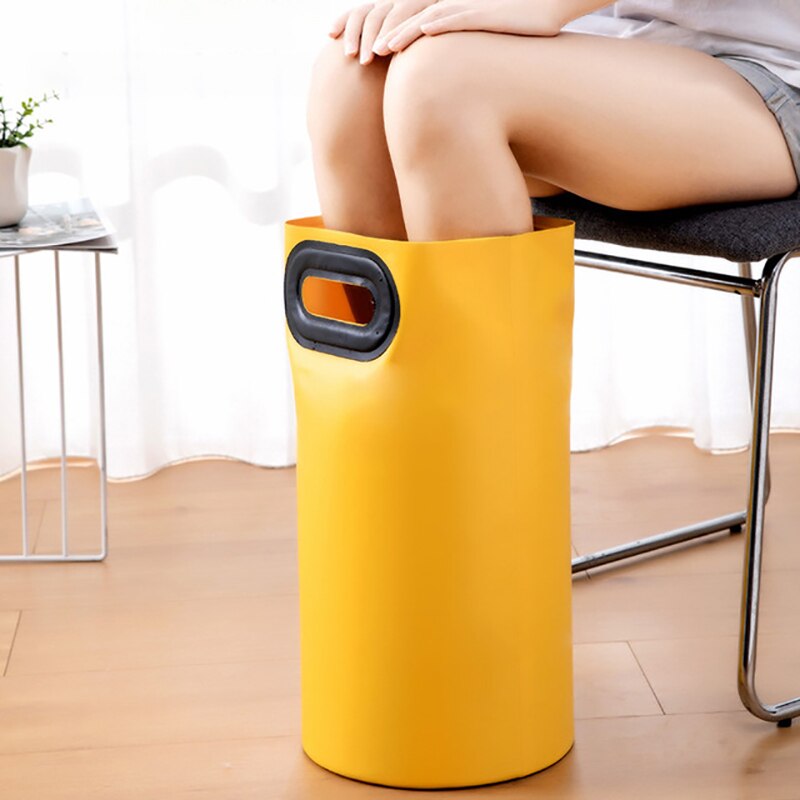 Pvc Voet Emmer Draagbare Vouwen Voet Emmer Outdoor Traving Diepe Voeten Bad Emmers Voor Volwassen Multifunctioneel Home Voeten Emmers