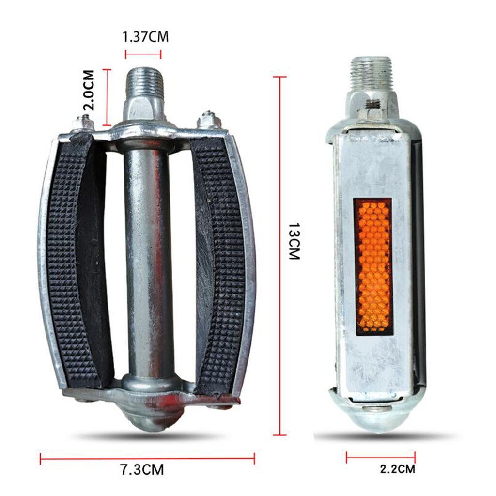 Anti-Slip Bicycle Pedal Rubber Block Pedals Vintage Retro Style Mountain Road Bike Flat Pedal Cycling Pedals Cycling Parts