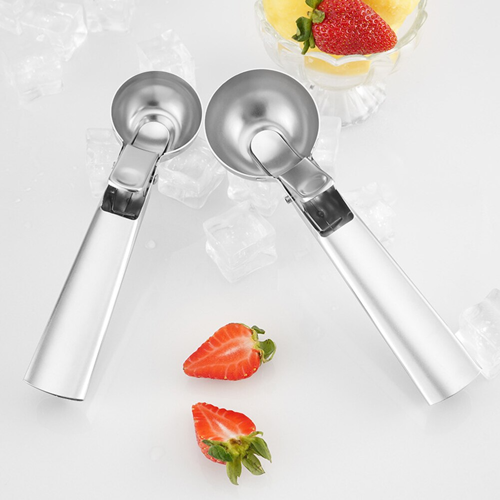 Ice Cream Scoops Stacks Stainless Steel Ice Cream Digger Non-Stick Fruit Ice Ball Maker Watermelon Ice Cream Spoon Tool