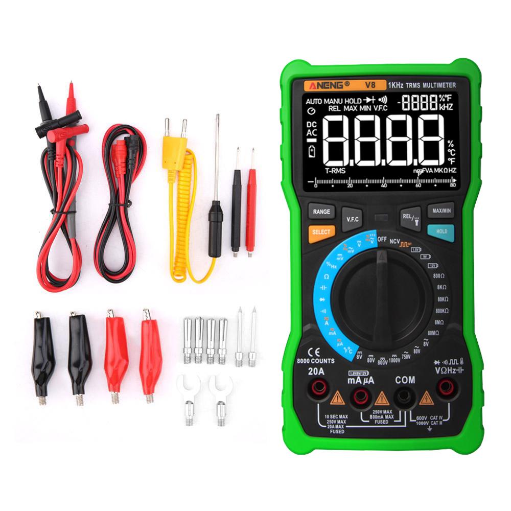 Multimeter Transistor Aneng V8 Digitale Multimeter True Rms Transistor T... – Grandado