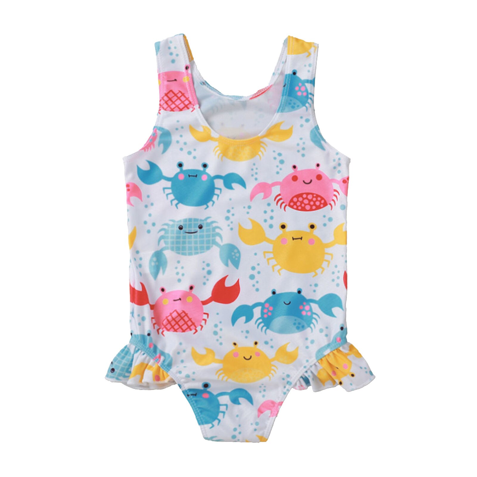 Kids Swimsuit Toddler Kid Baby Girl Cartoon Print Bikini One-Piece Swimwear Swimsuit Beachwear ropa de baño niña: 6-12 Months