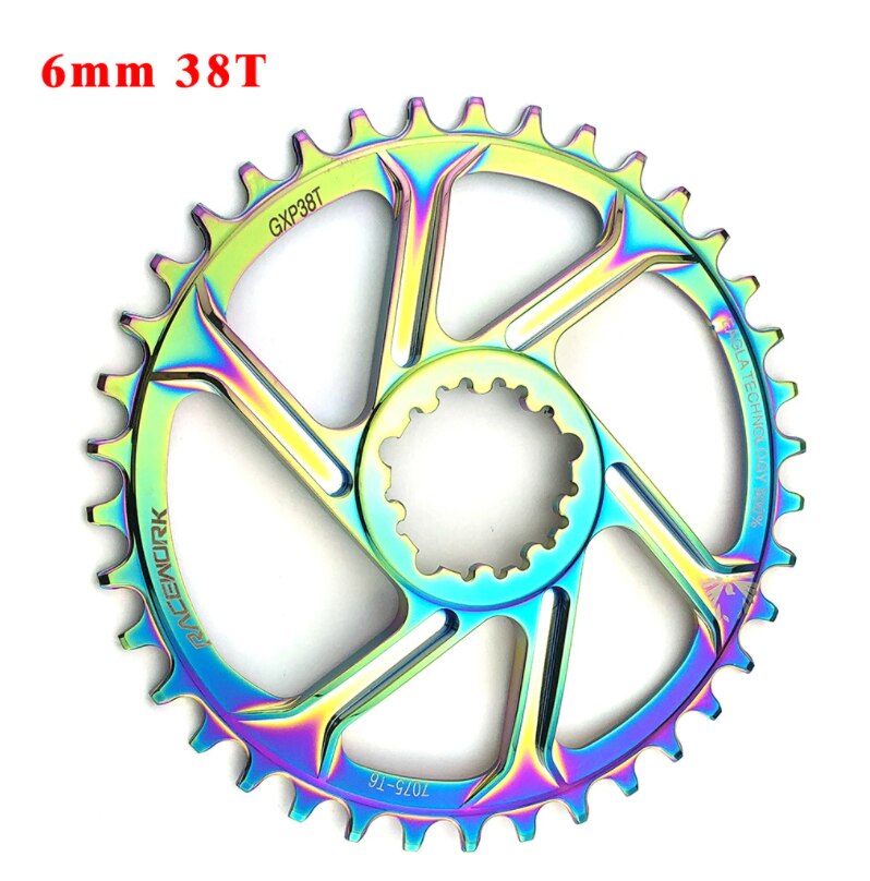 Rueda dentada para cadena de bicicleta de montaña de 6mm GXP, 32/34/36/38T para SRAM GXP GX EAGLE XX1 X9 XO X01, rueda dentada para cadena de bicicleta de montaña: 6mm 38T