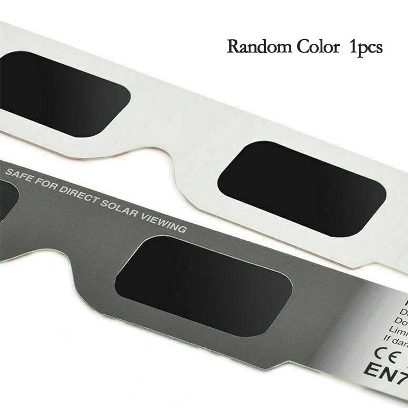 Hvide indrammede papir solformørkelsesbriller ringformede solformørkelsesbriller samlede solformørkelsesbriller