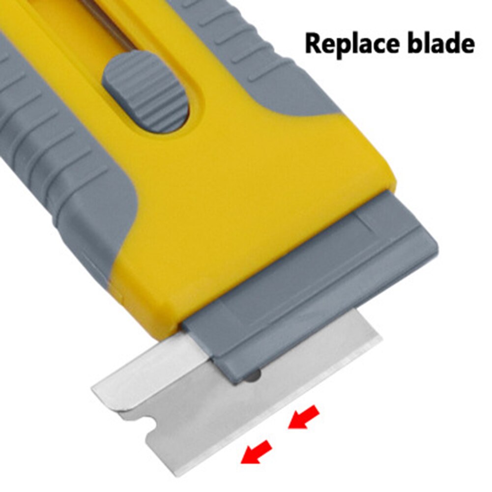 Car Sticker Remover Razor Blades Scraper with Contoured Grip for Window Glass Film Glue Removing YE