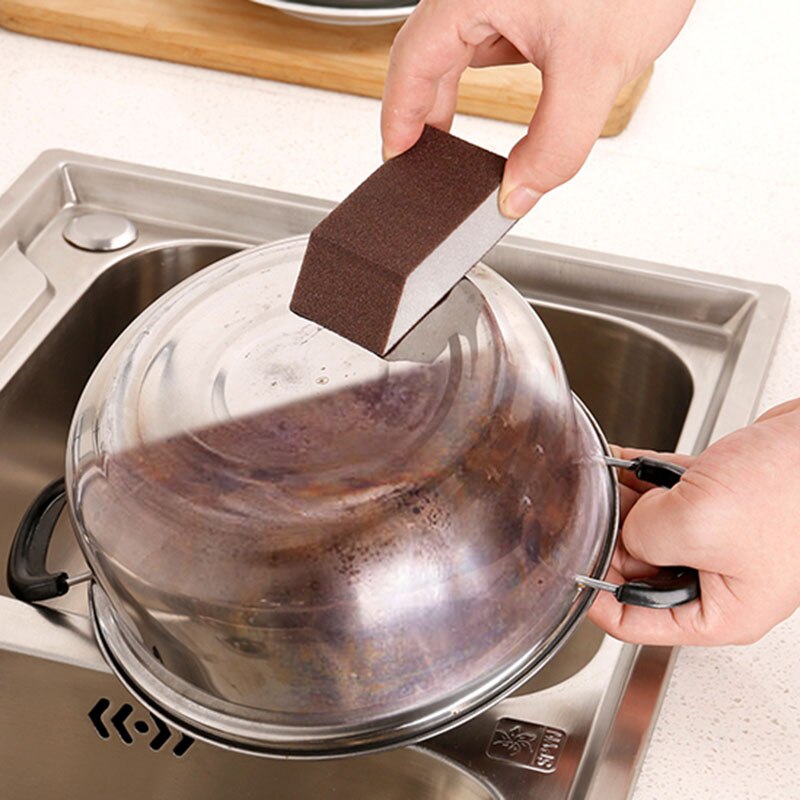 3 Pcs Sponge Magic Eraser For Kitchen Tools Gadgets Accessories Descaling Clean Rub Pot Removing Rust Cleaning Cotton Kitchen