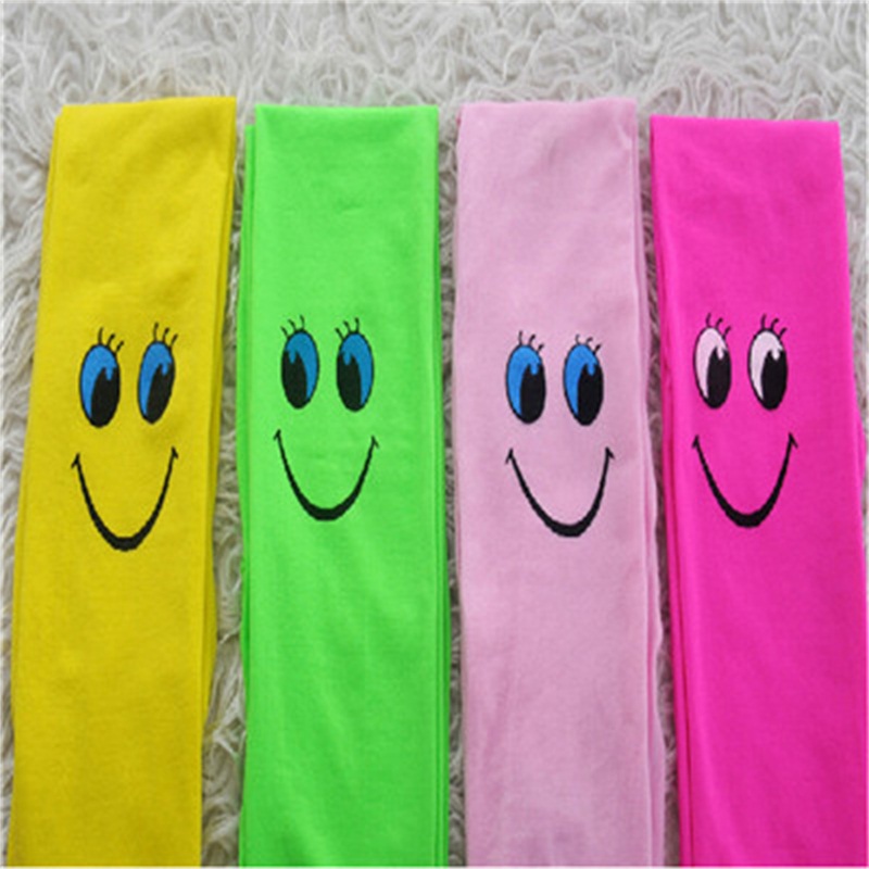 Kinderen Meisje fluwelen legging snoep kleur broek zomer leuke lachend gezicht leggings kinderen broek CC2121 #10