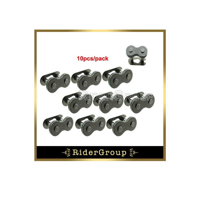 420 kæde hovedled til 50cc 70cc 90cc 110cc dirt bike atv quad go kart knallert scooter kandi taotao: 10 stk